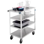 image of Lakeside 445 Stainless Steel 4-Shelf Open Tray Truck w/ 11-1/2" Clearance