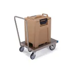 image of Lakeside 455 Stainless Steel Platform Truck, 24x36, 650 lbs, Continuous Handle, Swivel Casters