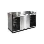 image of Lakeside 4615 Stainless Steel Mobile Bussing / Waitress Station - 70"W x 28"D x 46-1/4"H