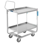 image of Lakeside 4943 39" Handler™ 2-Shelf Stainless Steel Tough Transport Utility Cart 