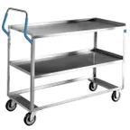 image of Lakeside 4958 55" Handler™ 2-Shelf Stainless Steel Tough Transport Utility Cart 