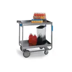 image of Lakeside 527 Heavy Duty Stainless Steel 2 Deep Shelf Utility Cart - 700 lb. Capacity