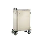 image of Lakeside 5500 Stainless Steel 6 Tray Enclosed Meal Delivery Cart w/ 1 Door, 1 Compartment
