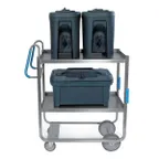 image of Lakeside 5910 35" Ergo-One® Heavy Duty Stainless Steel 2 Shelf Utility Cart - 700 lb. Capacity