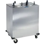 image of Lakeside 6200 Mobile Enclosed 2-Stack Dish Dispenser w/ 5" Dia. Dish Size, Heated