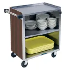 image of Lakeside 622 30" Stainless Steel 3 Shelf Bus Cart w/ Enclosed Back & Sides