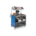 image of Lakeside 660 Stainless Steel Compact Mart Cart w/ Overshelf