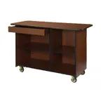 image of Lakeside 68110 Breakout Dining Station w/ Top Left Compartment, 1 Drawer, Adjustable Shelves