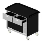 image of Lakeside 690-40 Food Cart w/ Drawers, Expanded Stainless Steel Storage Compartment