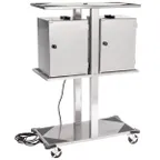 image of Lakeside 696 Stainless Steel Food Carrier Box Storage Rack w/ 6 Electrical Element Boxes