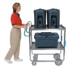 image of Lakeside 7020 41" 2 Shelves Stainless Steel Ergo-One Heavy Duty Utility Cart