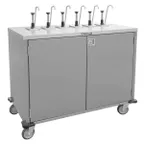 image of Lakeside 70201 EZ Serve Mobile Condiment Cart w/ 8 Flat Top Pumps, 4 Product Dispensers