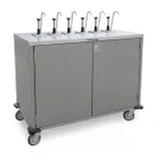 image of Lakeside 70271 EZ Serve Mobile Condiment Cart w/ 12 Flat Top Pumps, 3 Product Dispensers