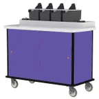 image of Lakeside 70510 Condi-Express Mobile Condiment Cart w/ 4 Pumps, 2 Cup Dispensers