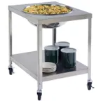image of Lakeside 712 Bowl Stand, Mobile, 25-1/4"W X 33-1/4"D X 33"H