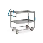 image of Lakeside 7140 50" Stainless Steel 2-Shelf Ergo-One® Utility Cart w/ Shelf Size 24" x 42"
