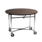 image of Lakeside 74412S Choice Series Room Service Table, Round, 40" Dia. X 30"H, Chrome Frame