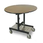 image of Lakeside 74420 Classic Series Room Service Table, Oval, Bi-Fold, 43"W x 36"D x 31"H