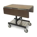 image of Lakeside 74425 Classic Series Room Service Table, Rectangle, Bi-Fold, 5" Casters (2 w/ Brakes)