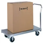 image of Lakeside 7516 Aluminum Platform Truck, 24" x 48" Platform, 2000 lbs Capacity, Single Handle, Aluminum Frame & Deck