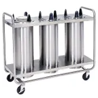 image of Lakeside 783 Mobile Open Base 3-Stack Dish Dispenser w/ 9.75" Dia. Dish Size, Unheated