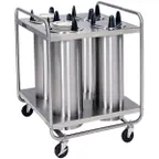 image of Lakeside 796 Mobile Open Base 4-Stack Dish Dispenser w/ 7.5" Dia. Dish Size, Heated