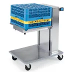 image of Lakeside 820 Stainless Steel Mobile Cantilever Tray Dispenser for 20" x 20" Trays