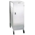 image of Lakeside 842 Stainless Steel 20 Tray Enclosed Meal Delivery Cart w/ 1 Compartment