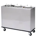 image of Lakeside 952 Mobile Enclosed 3-Stack Dish Dispenser w/ 7.5" Dia. Dish Size, Unheated