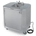 image of Lakeside 9610 Deluxe Hand Washing Station, Mobile, Warm & Cold Water Faucet