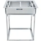 image of Lakeside 977 Stainless Steel Drop-In Cup & Glass Rack Dispenser, Self-Leveling