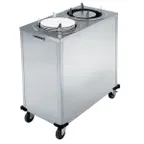 image of Lakeside 991 Mobile 2-Stack Dish Dispenser For Oval Plates w/ 11-3/8"x13.5" Dish Size, Unheated