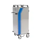 image of Lakeside DCD-5506 Stainless Steel 8 Tray Meal Delivery Cart w/ 1 Compartment