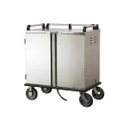 image of Lakeside DCD-5510 Stainless Steel 10 Tray Meal Delivery Cart w/ 2 Compartments