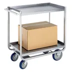 image of Lakeside PB1500 PrisonBilt Stainless Steel 2-Shelf Correctional Utility Cart