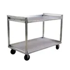 image of Lakeside PB2237 37" Aluminum 2-Shelf Correctional Utility Cart