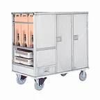 image of Lakeside PB48ENC Stainless Steel 48 Tray Enclosed Meal & Beverage Delivery Cart