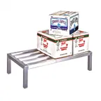 image of Lakeside PBDR60 24" x 60" x 12" Aluminum Stationary Dunnage Rack with 1500 lb Capacity, NSF