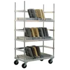 image of Lakeside PBTDR108 Heavy Duty Aluminum Tray Drying Rack with 108 Tray Capacity and 3 Tiers