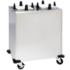 image of Lakeside S5211 Mobile 2-Stack Dish Dispenser For Square Plates w/ 11.25" Dish Size, Unheated