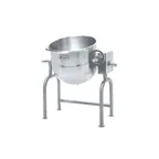 image of Legion TWU-20 20 Gallon Floor Tilting 2/3 Steam Jacketed Direct Steam Kettle w/ Quad-Leg Base