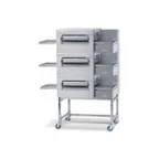 image of Lincoln 1180-3G Triple Deck Gas Conveyor Oven w/ Glass Window, Floor Model, 40,000 BTU