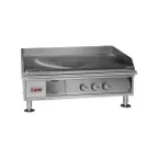 image of Lang 124TC 24" Countertop Electric Griddle with 24" x 23" Surface, Chrome Plate, Thermostatic Controls