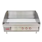 image of Lang 136TC 36" Countertop Electric Griddle with 36" x 23" Surface, Chrome Plate, Thermostatic Control