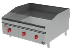 image of Lang 160ZSDC 60" Countertop Electric Griddle with 60" x 30" Surface, Chrome Plate, Solid State Controls