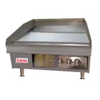 image of Lang 236S 24" Countertop Gas Griddle , Solid State Controls, 1" Steel Plate, 81,000 BTU
