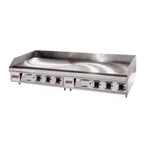 image of Lang 260SC 60" Countertop Gas Griddle, Solid State Controls, 1" Chrome Plate, 135.000 BTU