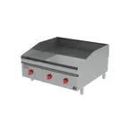 image of Lang 272ZTD 72" Countertop Gas Griddle, Snap-Action Thermostats, 1" Steel Plate, 210.000 BTU