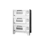 image of Lang DO54B3M 54" Electric Marine Triple-Deck Bake Oven w/ 1 Rack/Deck, 6" Bolt-Down Legs
