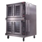 image of Lang ECOF-AP2 Double Deck Electric Convection Oven w/ Full-Size, Solid State Controls